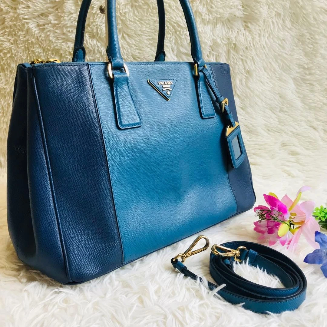 PRADA Totes Blue Bags & Handbags for Women for sale | eBay