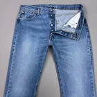 Levis 501 Jeans Mens 36x32 Blue Button Fly Denim Pants Original Washed Out Faded