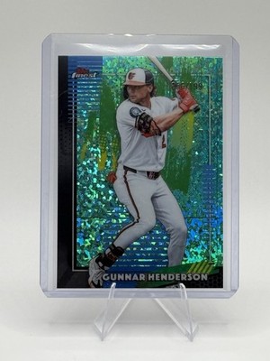Gunnar Henderson 2026 Topps Finest #51 Aqua Mini Diamond Refractor #/199 Orioles