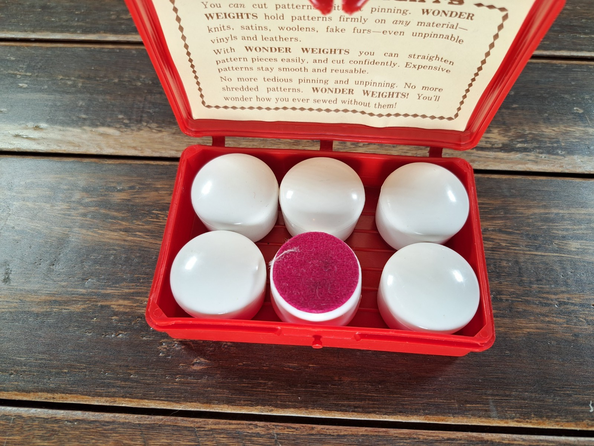 Original Wonder Weights 6pc Set Hold Pattern Unpinnable Materials