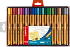 Fineliner Point 88 - Pack of 25 - Assorted Colors