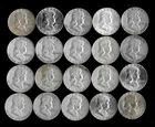 Franklin Half Dollar Roll (20 Coins)  90% Silver (1948-63) Lot C08