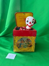 "Jolly-Tune The Clown" jack-in-the-box toy made by Mattel Creations -vintage 194