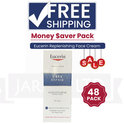 Eucerin 5% Urea Gesichtscreme 50ml - Großpackung trockene Haut Feuchtigkeitscreme Großhandel 48er Pack