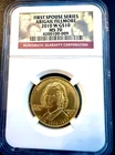 2010W MS70 $10 GOLD First Spouse Fillmore 1/2 Oz 999 Pure Lady American Eagle