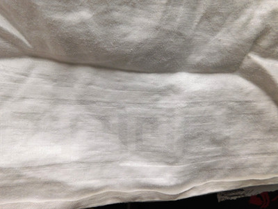 Vintage White Damask Table Cloth Greek Key, Fleur De Lis  100'' x 84''