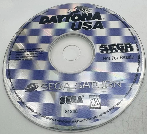 Daytona USA (Sega Saturn, 1995) Cleaned/Tested Disc Only, Fast Ship!