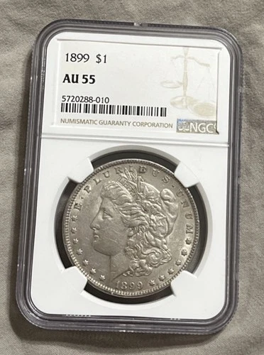 1899-P Morgan Silver Dollar NGC AU 55