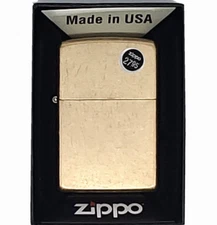 Zippo Windproof Lighter, Tumbled Brass, 49477, #22