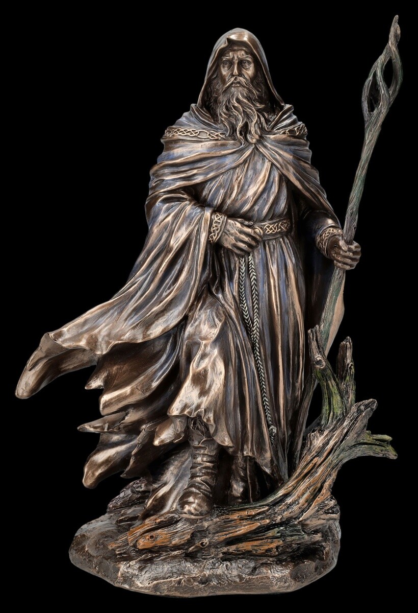 Merlin Figure - Most Powerful Wizard by Monte Moore - Veronese Statue Magician