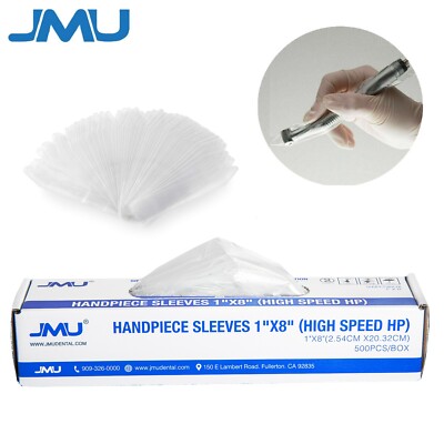 Dental 1'' x 8'' High Speed Handpiece Cover Sleeves Disposable Protective Barrier
