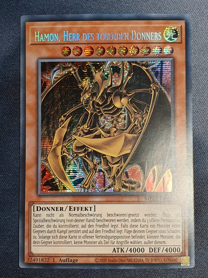Yugioh! Götterkarten Set Neu! 1. Auflage Uria Raviel Hamon Deutsch Secret Rare - Bild 2 von 4