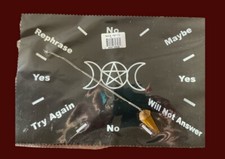 Triple Moon scrying mat & Pendulum NEW