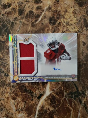 2024 Topps Resurgence Marvin Harrison Jr. RC Rookie Amped Up Dual Patch Auto RPA