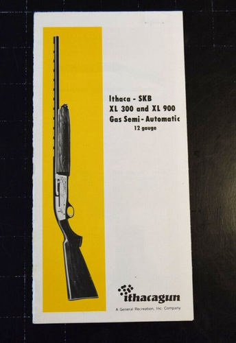 Ithaca SKB XL 300 and XL 900 ORIGINAL 12 gauge Owners Information Manual Sheet