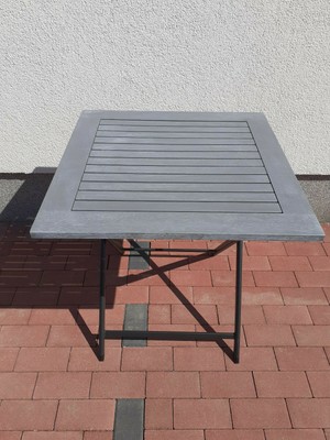 Gartenbank klappbar alu