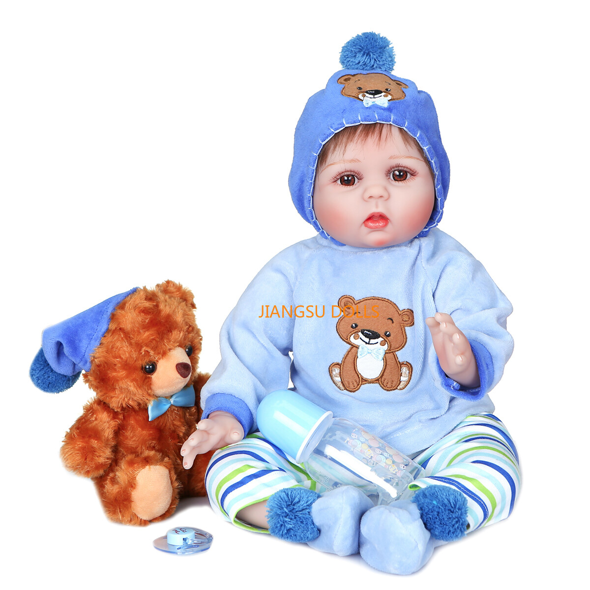 simulated baby girl doll