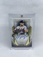 Austin Riley 2022 Topps Tier One Talent Auto #/299 W/ Mag Braves