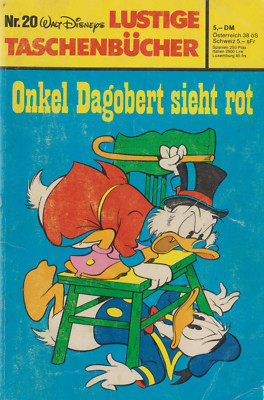 LTB 20 Onkel Dagobert sieht rot 1. Auflage Nachdruck Lustiges Taschenbuch | Disn