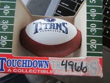 Vintage Tennessee Titans Mini Football NFL  Touchdown Treasure Ornament 