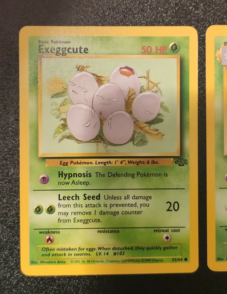 1995 exeggcute pokemon card value Exeggcute 93/146 - Legends Awakened - Reverse Holo main image 0