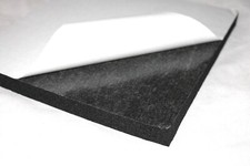 1m x 2m Class 0 Foam Self Adhesive Closed Cell Boat Van Home Insulation FR Black