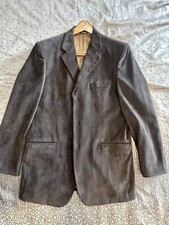 Bachrach Mens 3-Button Charcoal Gray Blazer Sport Coat Jacket Size 42L
