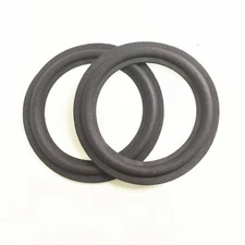 2 Replacement 6.5" Speaker Foam Surrounds For Ferrari 348 Speaker Woofer Repair