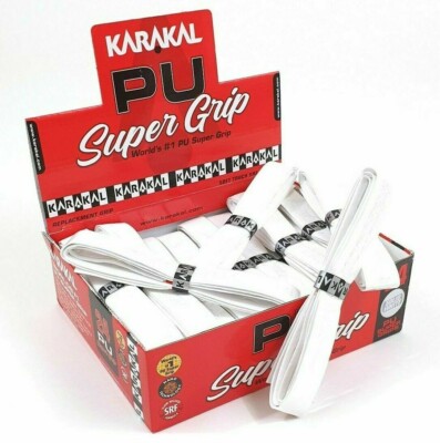 24 x Karakal Super PU Ersatzgriffe - Tennis - Squash - Badminton - weiß