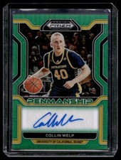 2022-23 Panini Prizm Penmanship Green Collin Welp Auto #CP-CWE