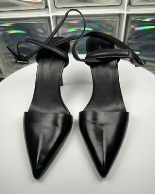 Alexander Wang Pumps Schuhe mit Absatz Damen Leder Gr. 38 Schwarz
