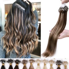 8A Russian Indian Micro Ring Nano Micro Loop Bead 100% Human Hair Extensios 100g