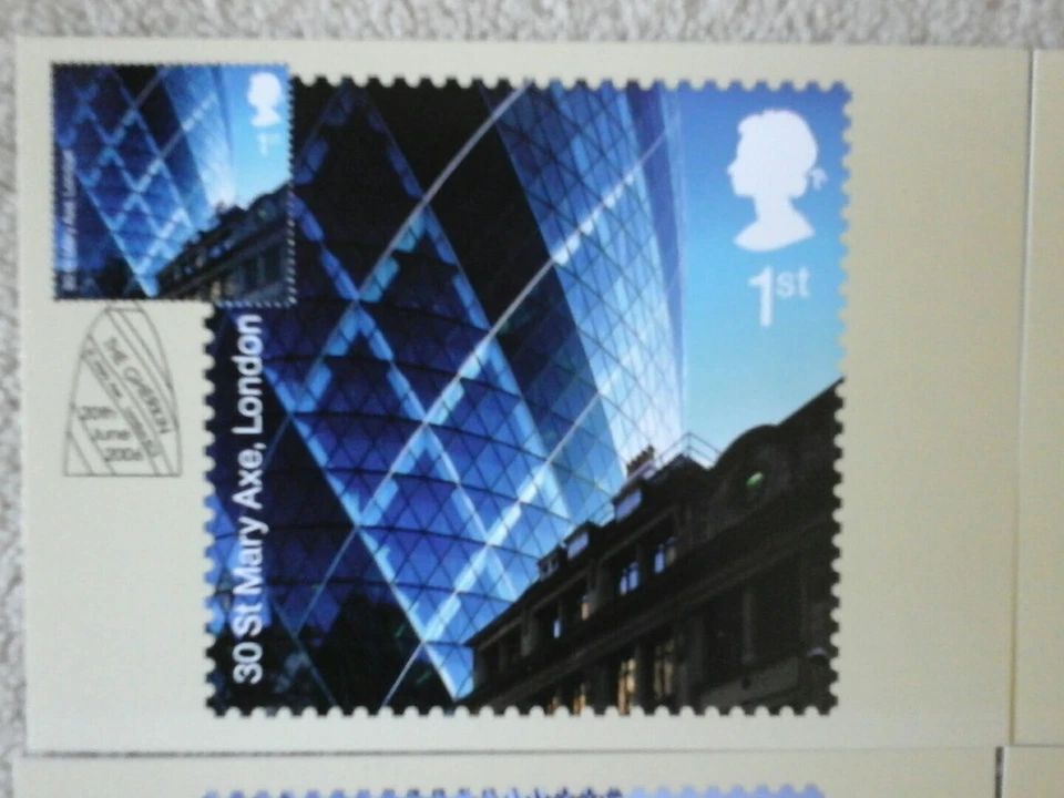 2006 PHQ 288 MODERN ARCHITECTURE SET OF 6 STAMP CARDS FDI FRONT SPECIAL PICTORIA - Image 2 of 4