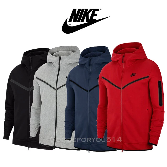 Nike Sportswear Tech Fleece Full-Zip Hoodie Light Blue/White/Grey Men's - US