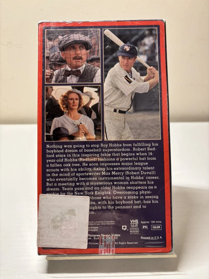 RARE! The Natural sealed VHS 1984 Robert Redford Robert Duvall Barbara Hershey - Image 2 of 2