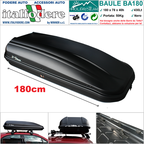 Barre Portapacchi Universali Da Tetto In Alluminio – 100 Cm, Capacità 75 Kg, Con Chiavi (Nero) - 3