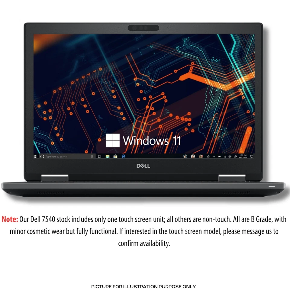 DELL PRECISION 7540 Laptop 15.6'' FHD Core i7 9th Gen 64GB RAM DDR4 2TB SSD - Image 2 of 4