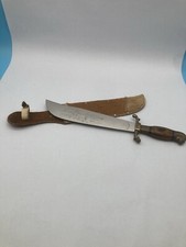 Engraved Gaucho Knife With Sheath Tramontinox Brazil
