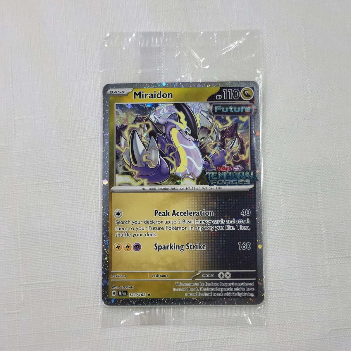 Pokemon TCG Miraidon 121/162 Holo Sealed Best Buy SV TEF Stamp