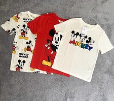 Set of 3 T-shirts Tops With Mickey Mouse Disney
