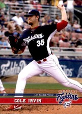 2017 Reading Fightins Update Grandstand #12 Cole Irvin Yorba Linda California CA