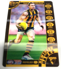 2013 AFL TEAMCOACH CARD BEST & FAIREST 3-D CARD BF10 SAM MITCHELL-HAWTHORN