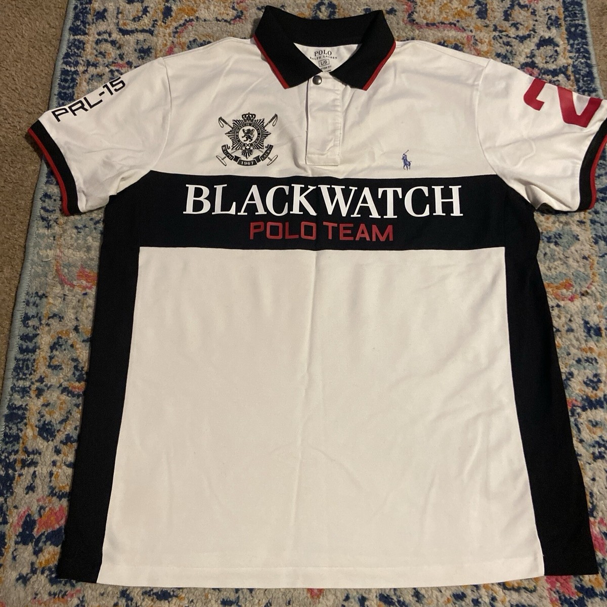 トップス POLO RALPH LAUREN BLACKWATCH POLO TEAM Men's Polo Ralph Lauren Blackwatch Polo Team Polo Shirt - White