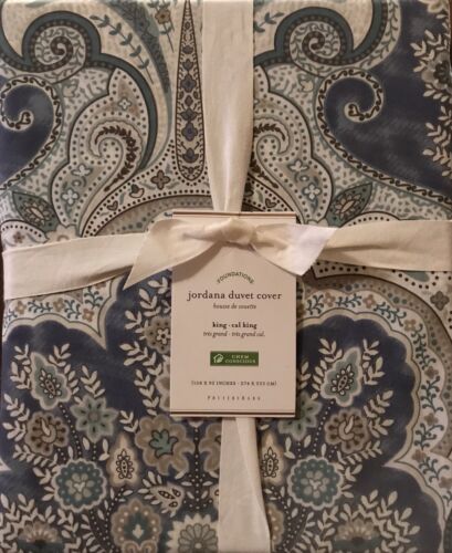 Pottery Barn Jordana Paisley Duvet, Size King.Cal K, New Arrivals,W/ $139.00 tag - Afbeelding 1 van 2