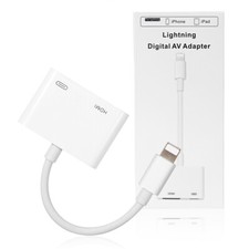 For iPhone 13/Pro iOS15 to TV Projector Monitor, USB to HDMI Adapter Sync Screen