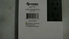 STEREN 905-112 6 OUTLET SURGE PROTECTED POWER STRIP BLACK