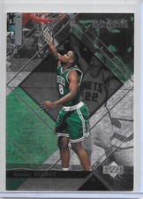 1999-00 Upper Deck Black Diamond Basketball Antoine Walker Card # 6 Bost Celtics