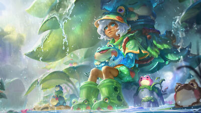 League of Legends rain shepherd milio league legends art playmat gaming mat