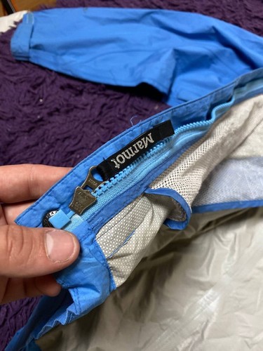 Mens M Marmot waterproof Faded Blue jacket windbreaker - Picture 20 of 24