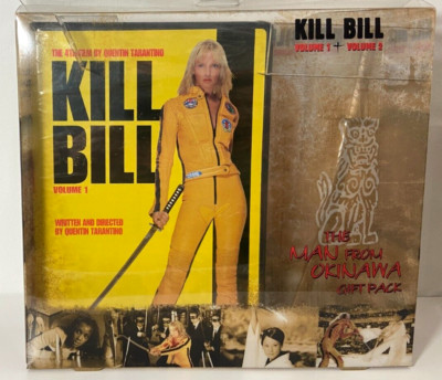 RARE Kill Bill 1&2 DVD Man From Okinawa Gift Pack w/ Hattori Hanzo letter opener